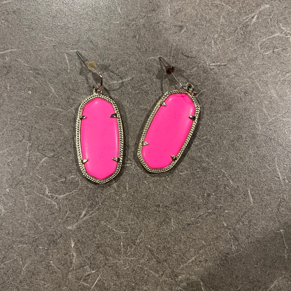 Hot Pink KS Elle Earrings - Picture 2 of 2